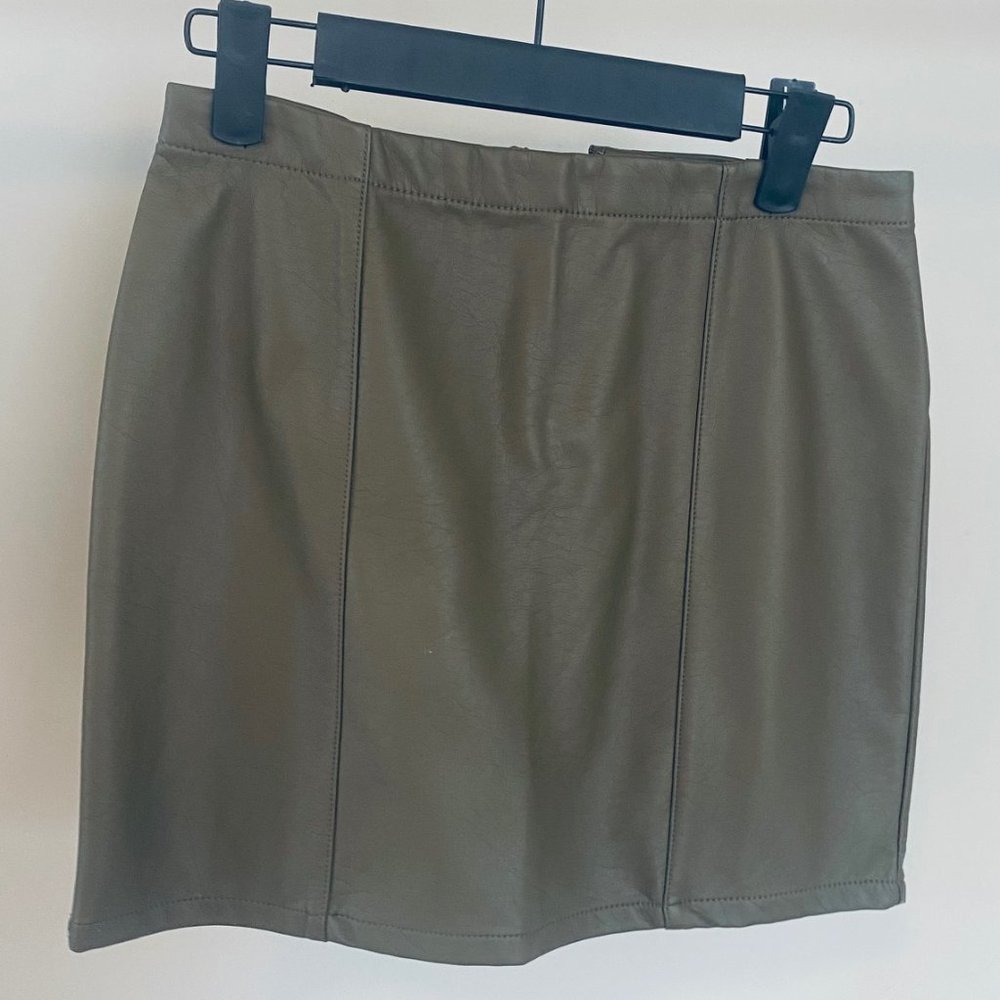 Faux Leather Skirt